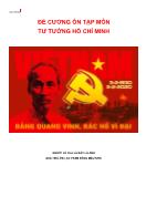 Đề cương ôn tập môn học Tư tưởng Hồ Chí Minh