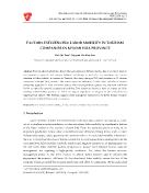 Factors influencing labor mobility in tourism companies in Khanh Hoa province