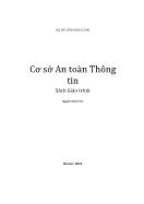 Giáo trình Cơ sở an toàn thông tin