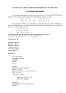 Giáo trình Turbo C nâng cao và C++ - Chương 10: Giải hệ phương trình đại số tuyến tính