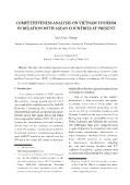 Phân tích năng lực cạnh tranh của du lịch Việt Nam trong mối liên hệ với các quốc gia Asean hiện nay