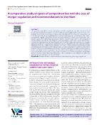 A comparative study on goals of competition law with the case of merger regulation and recommendations to Viet Nam