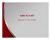 Bài giảng Kinh tế vi mô - Bài 7: Thị trường các yếu tố sản xuất - Phan Thế Công