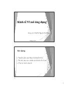 Bài giảng Kinh tế vĩ mô ứng dụng - Chương 1: Tổng quan về kinh tế vĩ mô ứng dụng - Nguyễn Việt Hùng