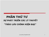 Bài giảng Lịch sử học thuyết kinh tế - Chương 9: Học thuyết kinh tế của trường phái tân cổ điển - Phạm Văn Chiến