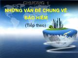 Bài giảng Pháp luật kinh doanh bảo hiểm - Chương 1: Những vấn đề chung về bảo hiểm