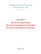 Chuyên đề Số 3: Mức độ sẵn sàng tham gia Cách mạng công nghiệp 4.0 của Việt Nam. So sánh với trường hợp của Trung Quốc