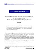 Designing Viet Nam’s socio-economic development strategy for the 2011- 2020 period: should changes be made in the designing process?