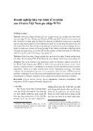 Doanh nghiệp khu vực kinh tế tư nhân sau 10 năm Việt Nam gia nhập WTO