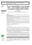 Fiscal sustainability in developing Asia – new evidence from panel correlated common effect model