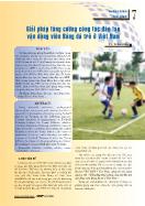 Giải pháp tăng cường công tác đào tạo vận động viên bóng đá trẻ ở Việt Nam