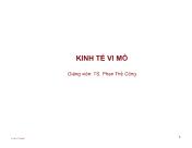 Kinh tế vi mô - Bài 6: Thị trường độc quyền thuần túy - Phan Thế Công