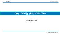 Quy trình lập pháp ở Việt Nam