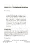 The effect of financial stress index on the Vietnamese economic growth - A threshold auto regression approach