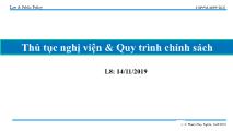 Thủ tục nghị viện và quy trình chính sách