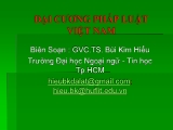 Bài giảng Đại cương pháp luật Việt Nam - Bùi Kim Hiếu