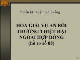 Bài giảng Hòa giải vụ án bồi thường thiệt hại ngoài hợp đồng