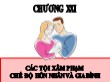 Bài giảng Luật hình sự Việt Nam - Chương 21: Các tội xâm phạm chế độ hôn nhân và gia đình