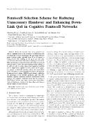 Femtocell selection scheme for reducing unnecessary handover and enhancing downlink QOS in cognitive femtocell networks