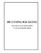 Giáo trình Luật hành chính và tố tụng hành chính