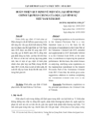 Hoàn thiện quy định về một số loại hình phạt chính tại phần chung của bộ luật hình sự Việt Nam năm 2015