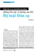 Nhầm lẫn trong chế định hợp đồng: Những bất cập và hướng sửa đổi bộ luật dân sự