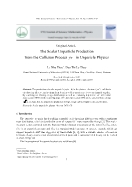 Original articl the scalar unparticle production from the collision process in unparicle physics