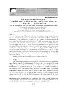 Ả nh hưở ng của ion đồng (Cu²) lên tỉ lệ sống, sự tăng trưởng và số lượng hồng cầu cá ngựa vằn trưởng thành