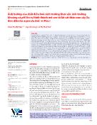 Ảnh hưởng của chất điều hoà sinh trưởng thực vật, môi trường khoáng và pH lên sự hình thành mô sẹo từ lát cắt thân non cây Xạ đen (Ehretia asperula Zoll. et Mor)