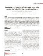 Ảnh hưởng của nano bạc đến khả năng nhân giống in vitro cây Trầu tiên (Asarum glabrum Merr)