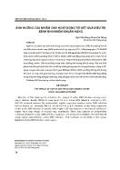 Ảnh hưởng của nhiễm cmv hoạt động tới kết quả điều trị bệnh nhi nhiễm khuẩn nặng