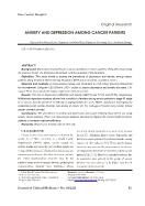 Anxiety and depression among cancer patients