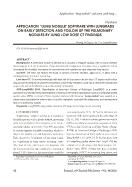 Application “lung nodule software with lungrads on early detection and follow up the pulmonary nodules by lung low dose CT findings