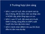 Bài giảng 3 trường hợp lâm sàng