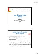 Bài giảng An toàn thực phẩm