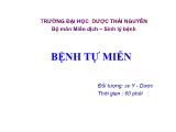 Bài giảng Bệnh tự miễn