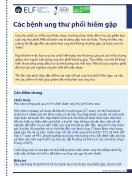 Bài giảng Các bệnh ung thư phổi hiếm gặp