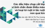 Bài giảng Các dấu hiệu chụp cắt lớp vi tính chẩn đoán thiếu máu và hoại tử ruột ở tắc ruột non quai kín - Vũ Thị Thu Hương