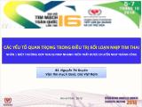 Bài giảng Các yếu tố quan trọng trong điều trị rối loạn nhịp tim thai nhân 1 một trường hợp thai bị nhịp nhanh trên thất được chuyển nhịp thành công