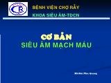Bài giảng Cơ bản siêu âm hạch máu
