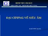 Bài giảng Đại cương về siêu âm