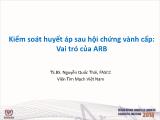 Bài giảng Kiểm soát huyết áp sau hội chứng vành cấp: Vai trò của ARB