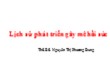 Bài giảng Lịch sử phát triển gây mê hồi sức - Nguyễn Thị Phương Dung