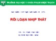 Bài giảng Rối loạn nhịp thất