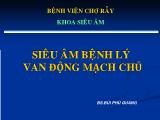 Bài giảng Siêu âm bệnh lý van động mạch chủ