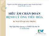 Bài giảng Siêu âm chẩn đoán bệnh lý ống tiêu hóa