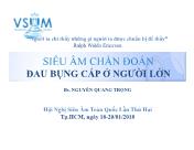 Bài giảng Siêu âm chẩn đoán đau bụng cấp ở người lớn