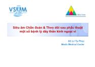 Bài giảng Siêu âm chẩn đoán và theo dõi sau phẫu thuật một số bệnh lý dây thần kinh ngoại vi