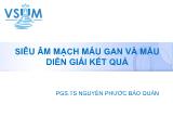 Bài giảng Siêu âm mạch máu gan và mẫu diễn giải kết quả