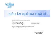 Bài giảng Siêu âm quí hai thai kỳ